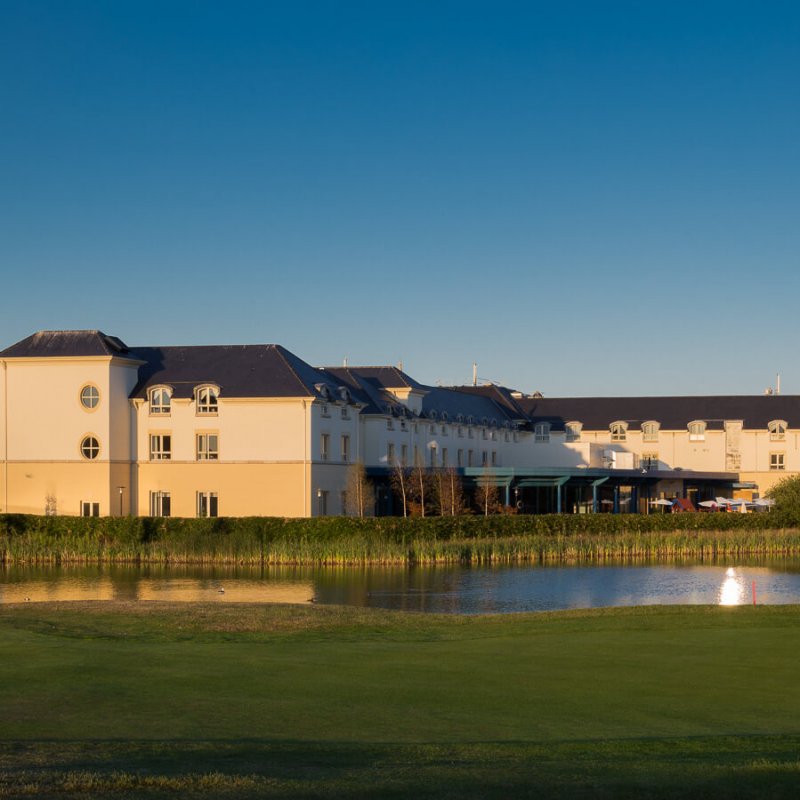 Castleknock Hotel exterior overlooking golf course