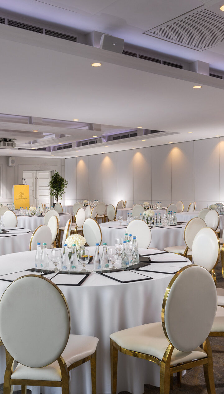 An elegant conference space Phoenix Suite with contemporary design at Castelknock Hotel