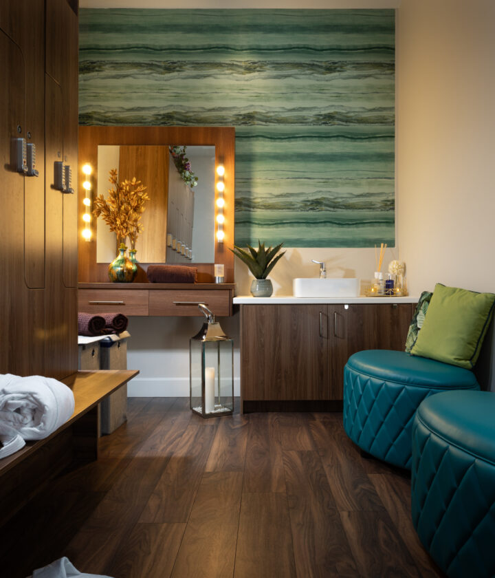 Changing room in the Spa at Castleknock Hotel